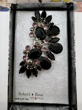 Robert Rose Hair Clip or Brooch